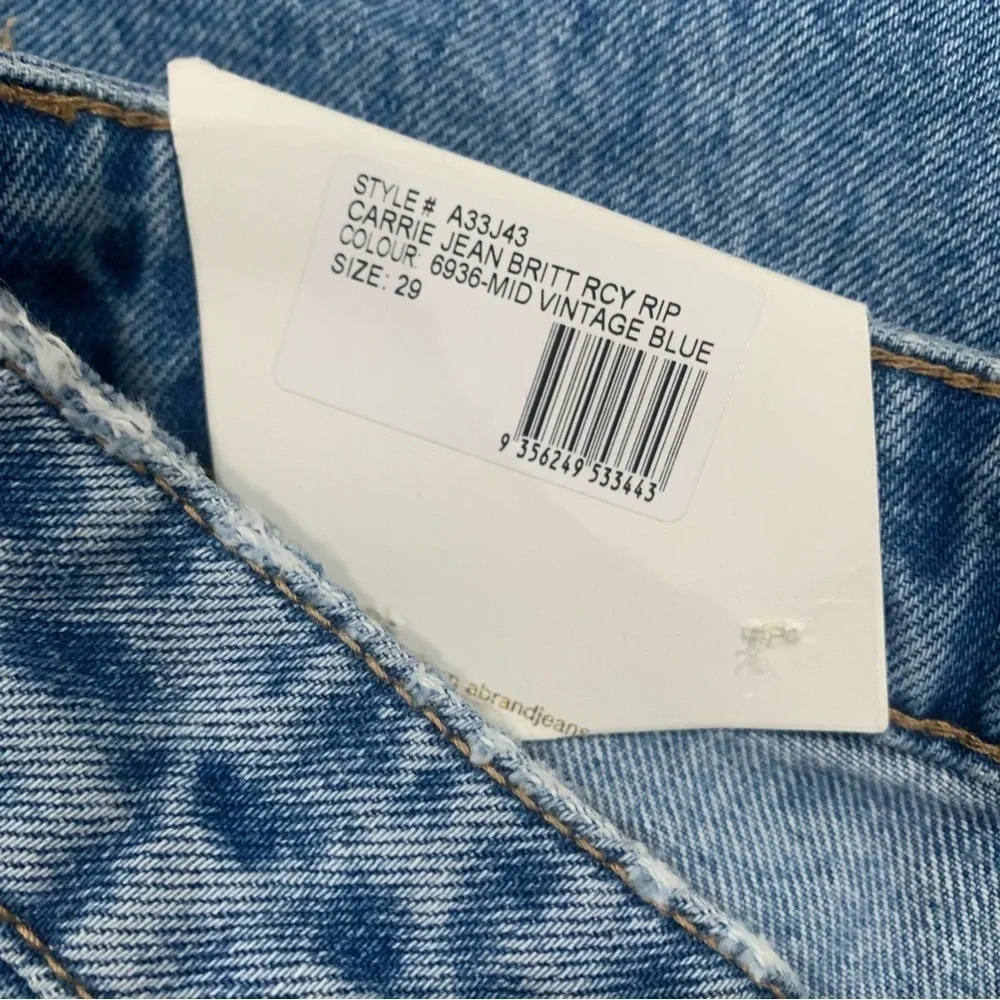 NWT Abrand Jeans Carrie Britt Relaxed High Rise in Vintage Blue